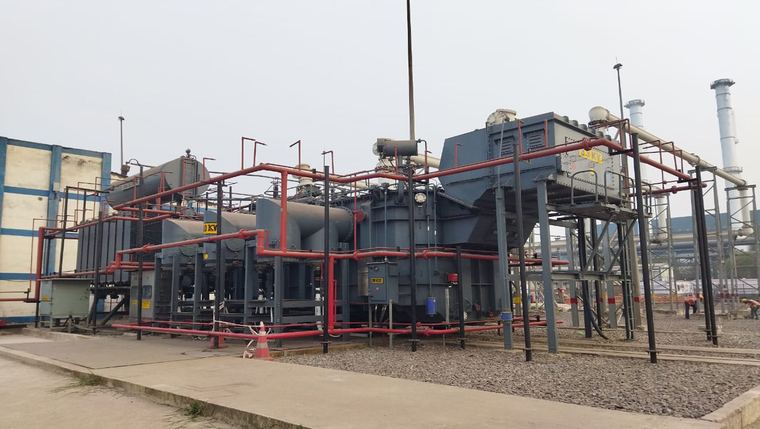 Power transformer installation